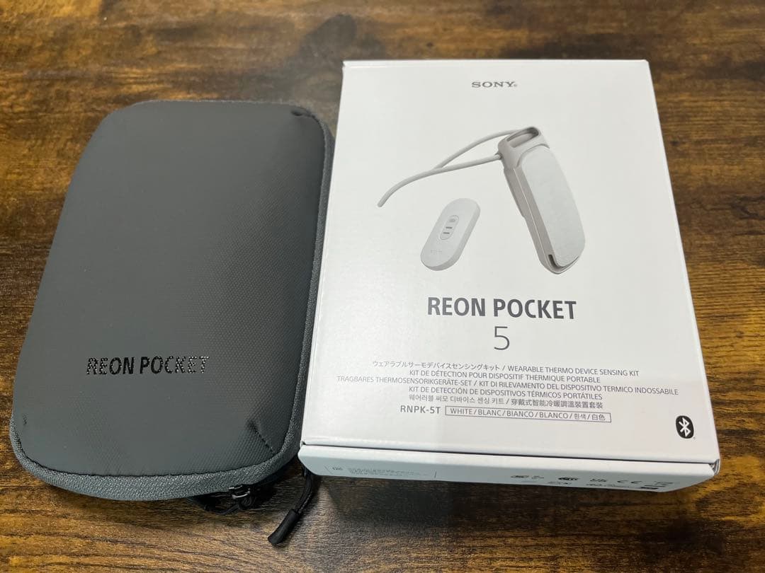 【極美品】REON POCKET 5 ウェアラブルサーモデバイスセンシングキット