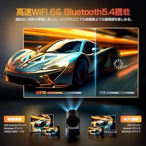 プロジェクター 家庭用 超小型 【2025アップグレード版Android TVm