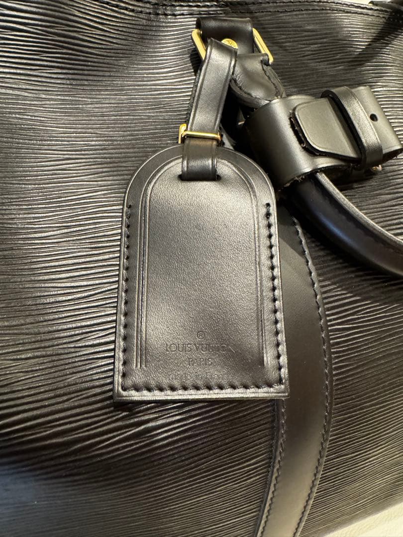 Louis Vuitton エピレザー ブラック キーポル50