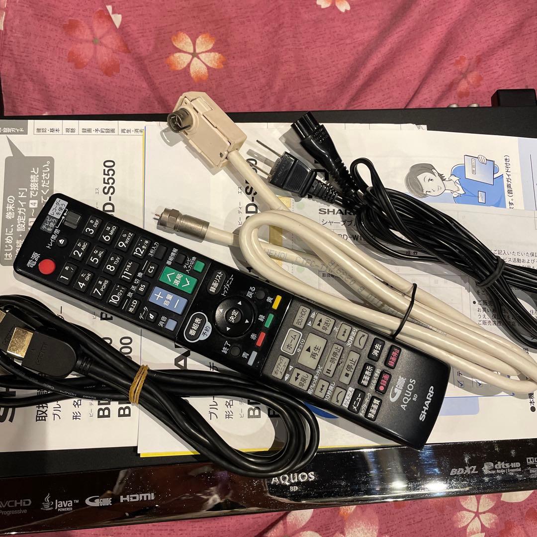 シャープBD−W1500 12倍録2番組W録 1TB 説明書/純正リモ等付フル装