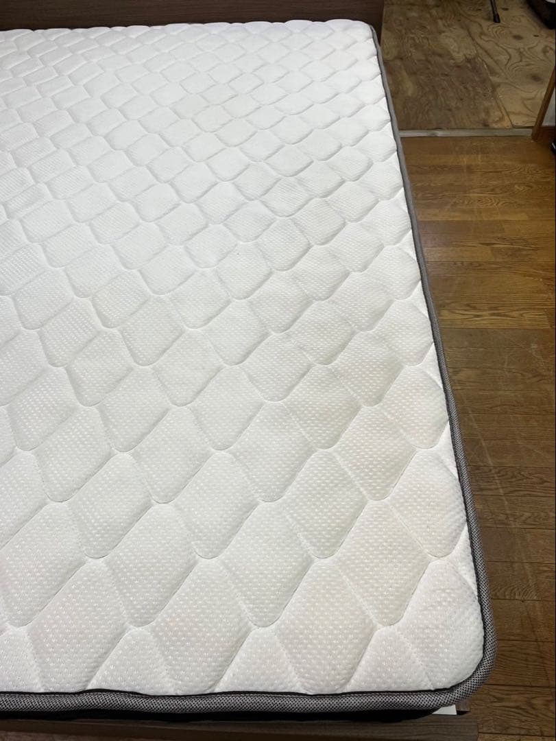 ニトリ ベッドフレーム＆マットレス ダブルベッド 収納付き木製フレーム