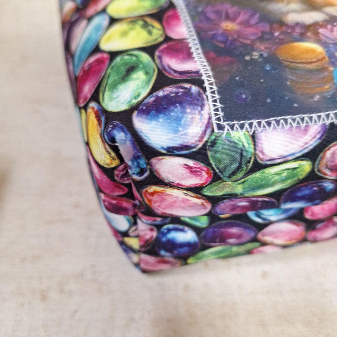 激レアパネル生地　ハンドメイド　片面パネルミニバック