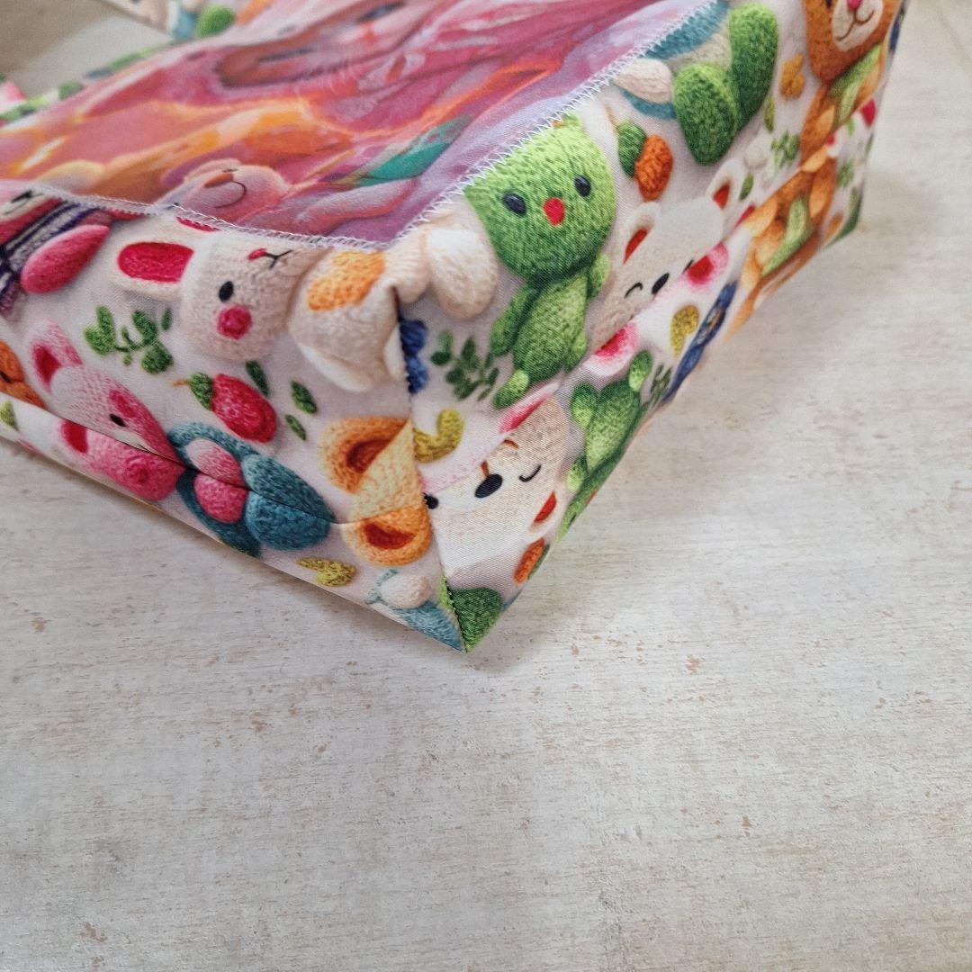 激レアパネル生地　ハンドメイド　片面パネルミニバック