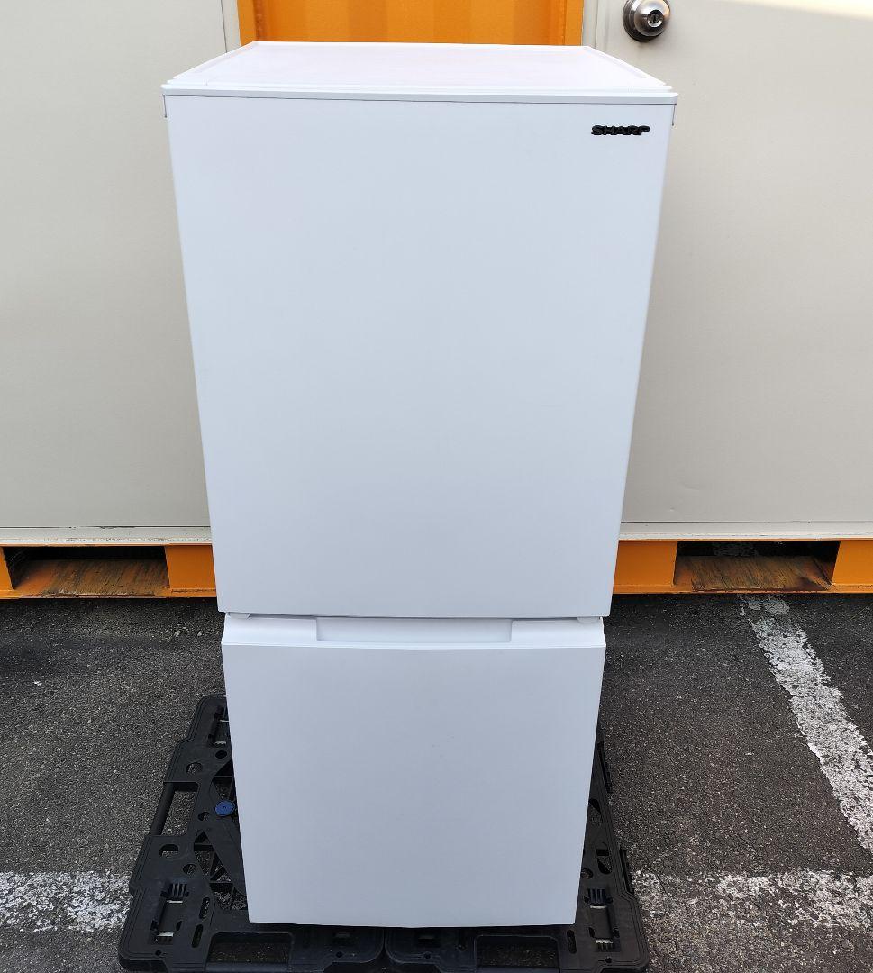 ■美品■SHARP 152L 冷蔵庫「つけかえどっちもドア」SJ-D15J-W
