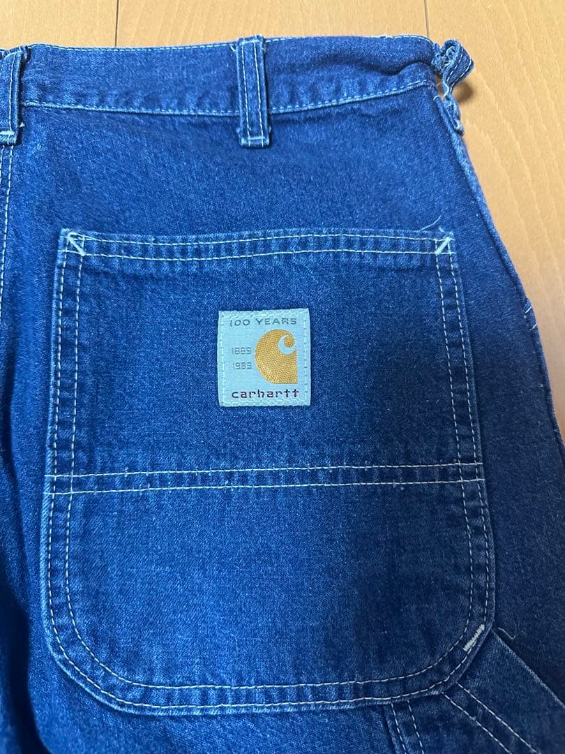 ら*ん様 【100周年】80s Carhartt デニムペインターパンツ 濃紺
