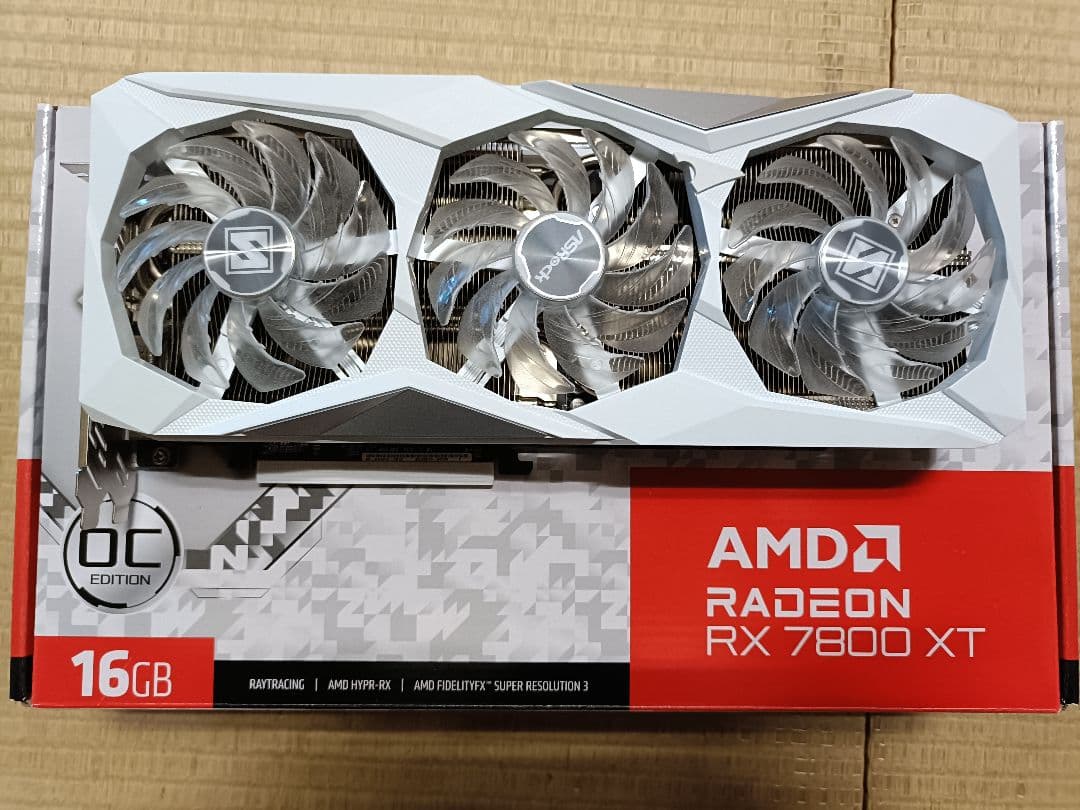【美品】Radeon RX7800XT 16GB OC SteelLegend