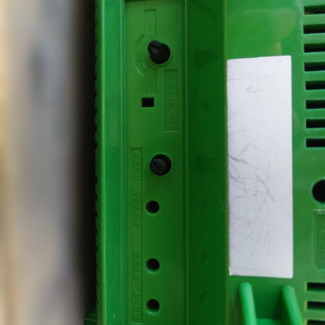 パナカラー　ブラウン管テレビ TH-11S7(S) 緑色