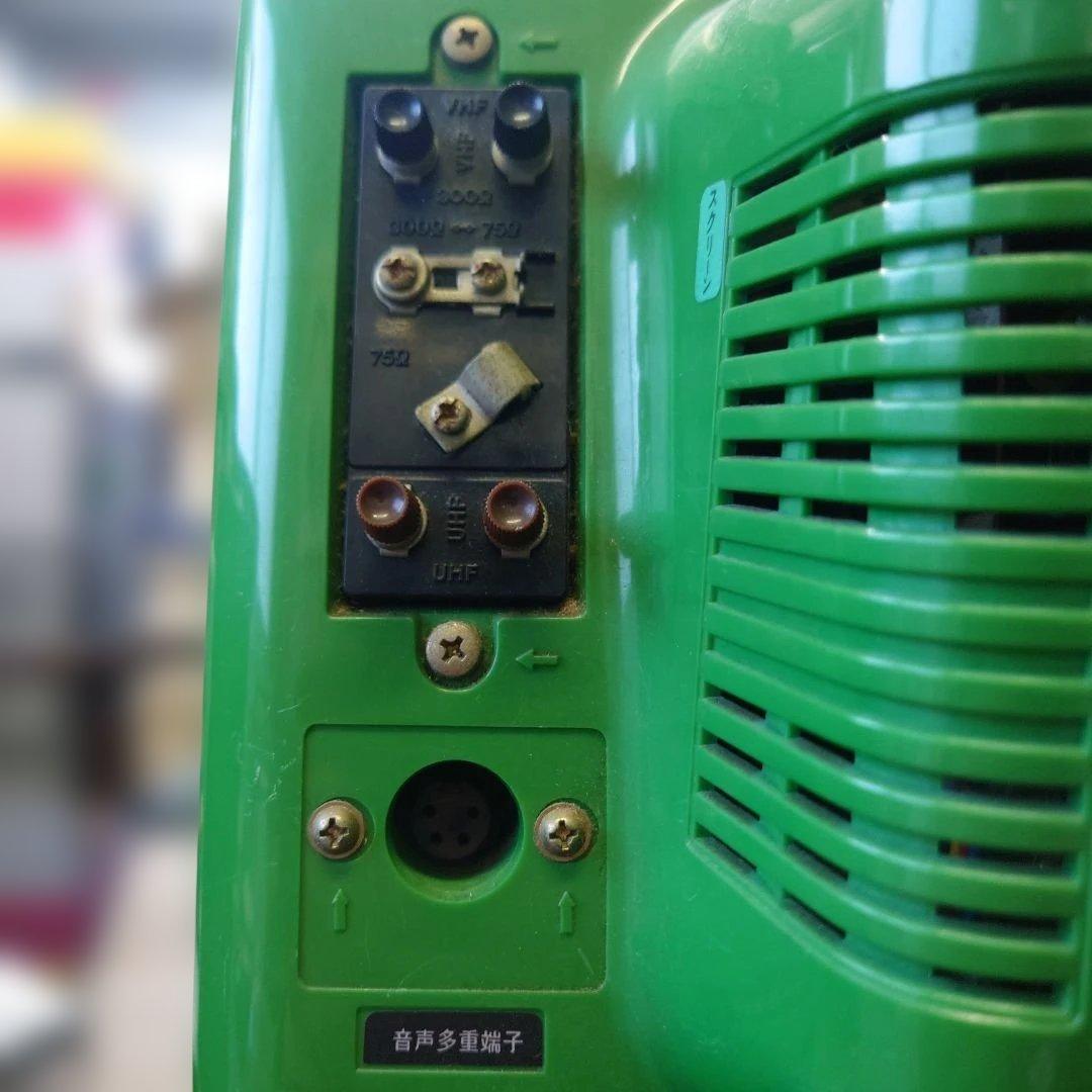 パナカラー　ブラウン管テレビ TH-11S7(S) 緑色