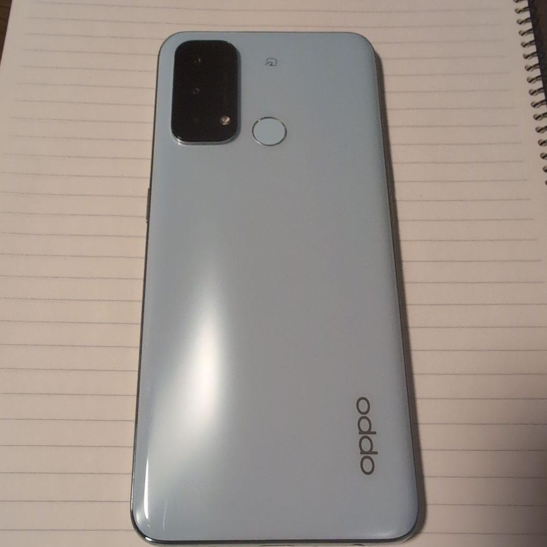 OPPO Reno 5A　本体　アイスブルー　（ガラスフィルム+ケース付き）