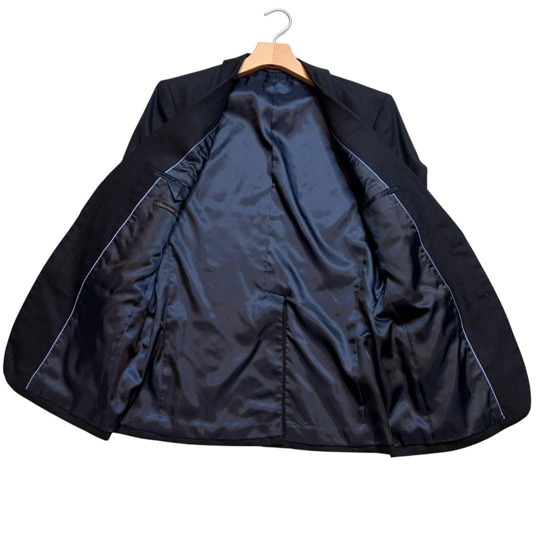 50 XL シルク ビジネススーツ セットアップ ネイビー BEAMS ビームス