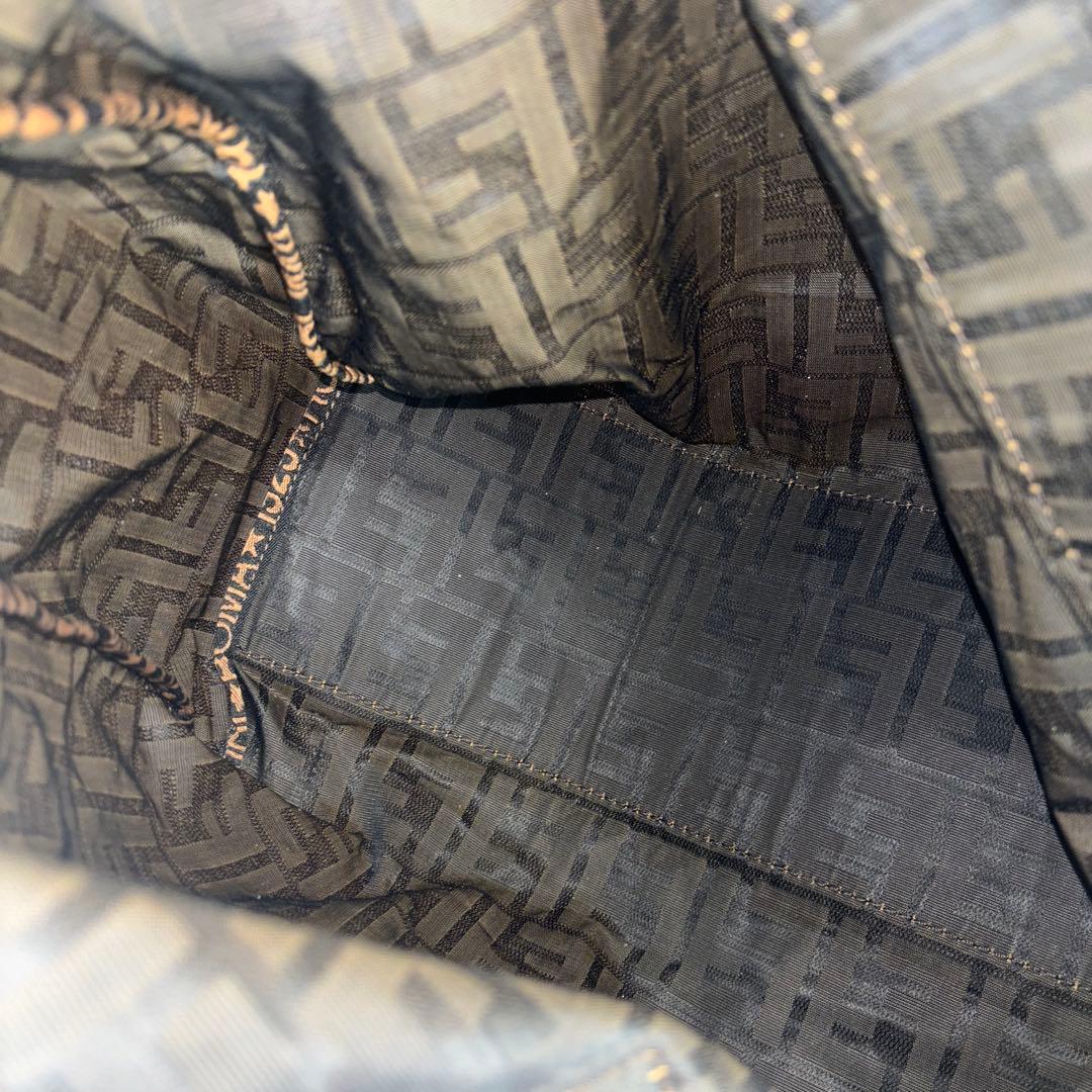 極美品 フェンディ ズッカ FFロゴ ボストンバッグ トートバッグ ハンドバッグ