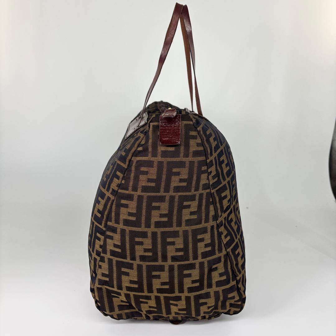 極美品 フェンディ ズッカ FFロゴ ボストンバッグ トートバッグ ハンドバッグ