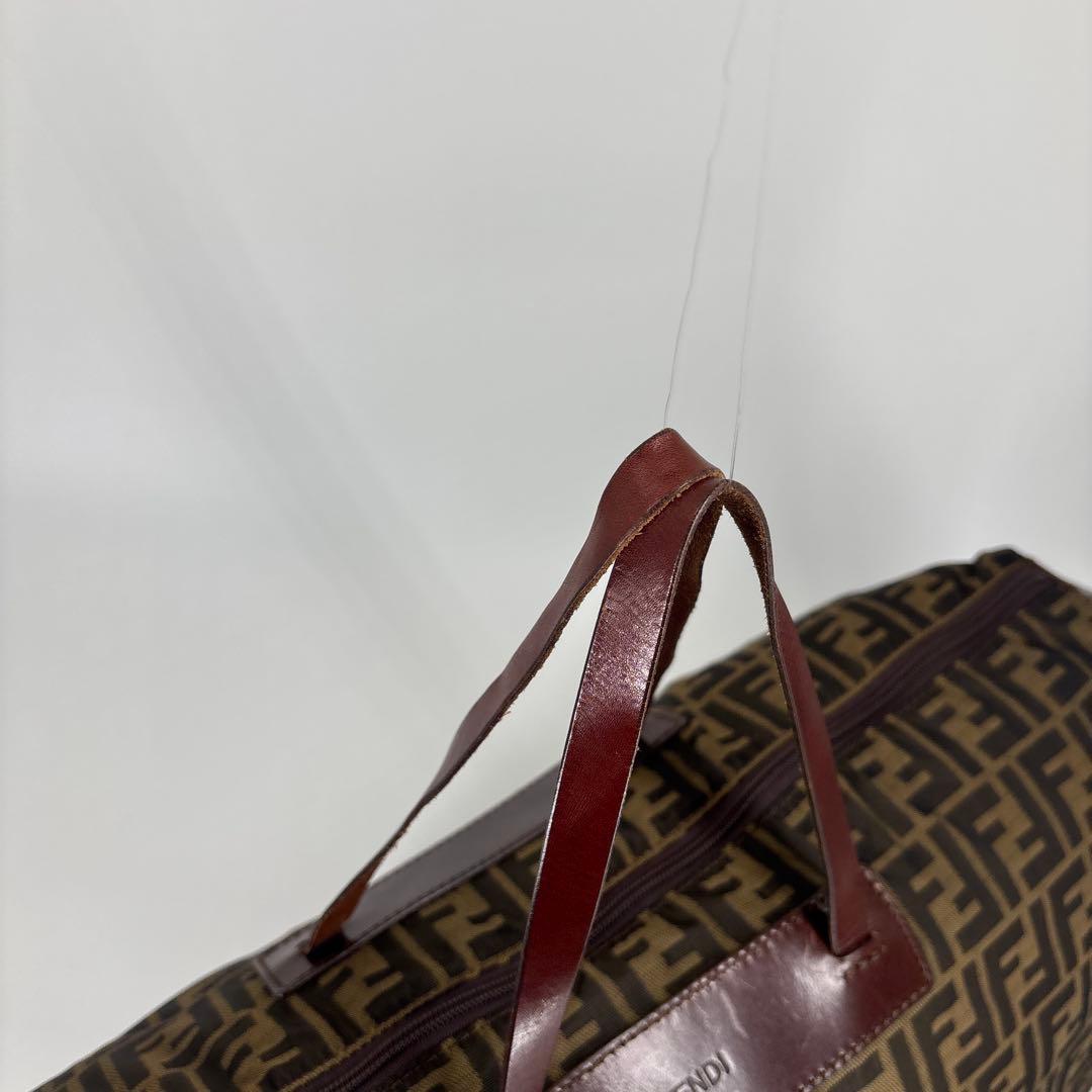 極美品 フェンディ ズッカ FFロゴ ボストンバッグ トートバッグ ハンドバッグ