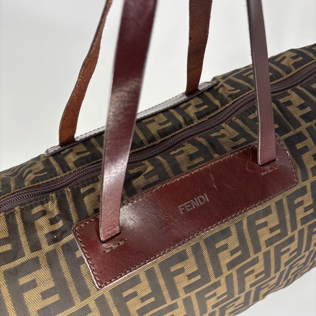極美品 フェンディ ズッカ FFロゴ ボストンバッグ トートバッグ ハンドバッグ