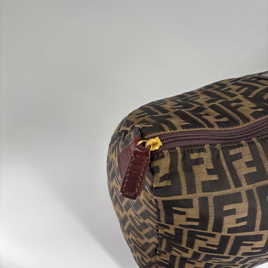 極美品 フェンディ ズッカ FFロゴ ボストンバッグ トートバッグ ハンドバッグ