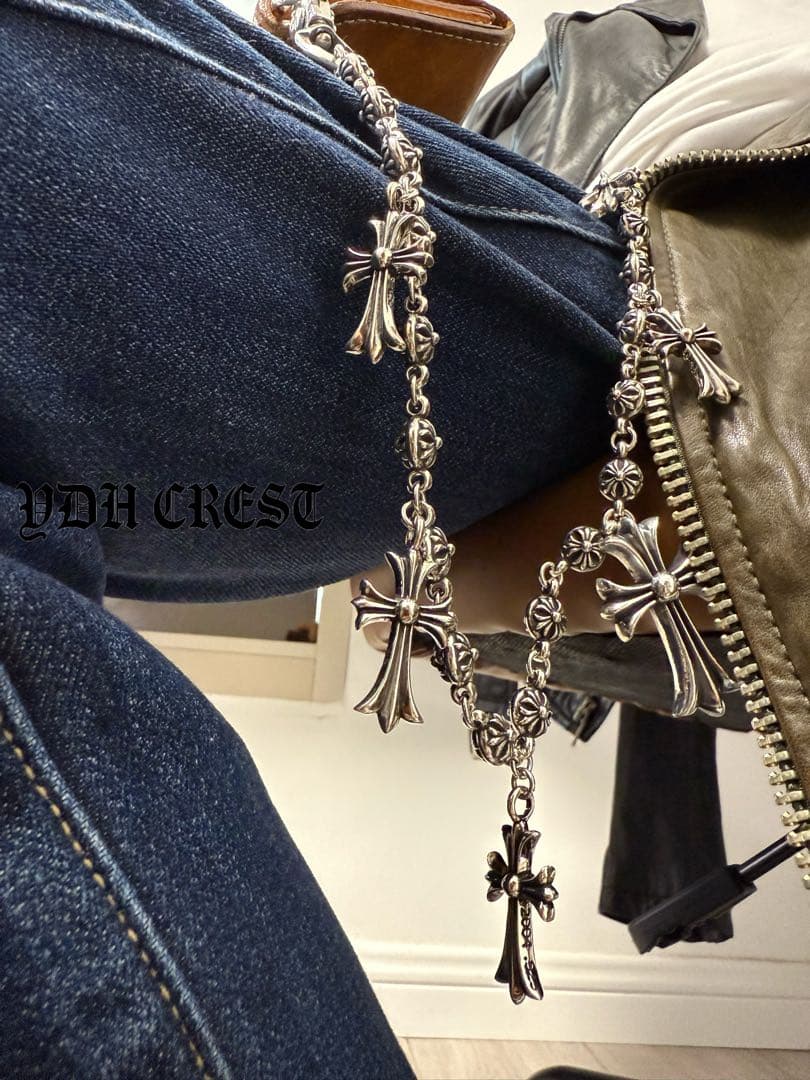 ★KRSCHAN　ウォレットチェーン　クロス嵐ウォレットチェーン　刻印有り