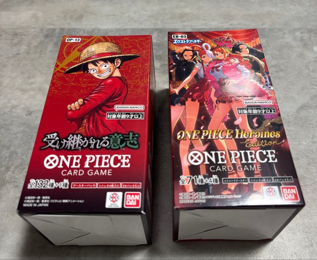 各1BOX ワンピースカードゲーム ヒロインズエディション 受け継がれる意志