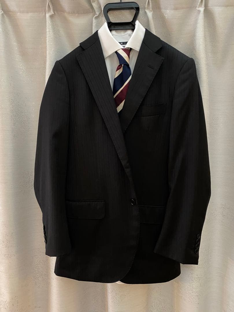 【美品・ハイクオリティ生地】 TOMORROWLAND ブラックスーツ