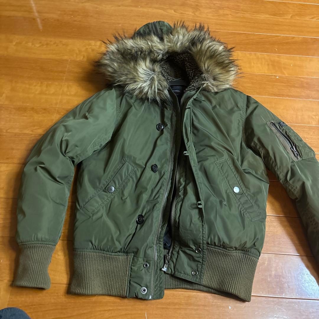 DIESEL ファー ダウンジャケット y2k ヴィンテージ