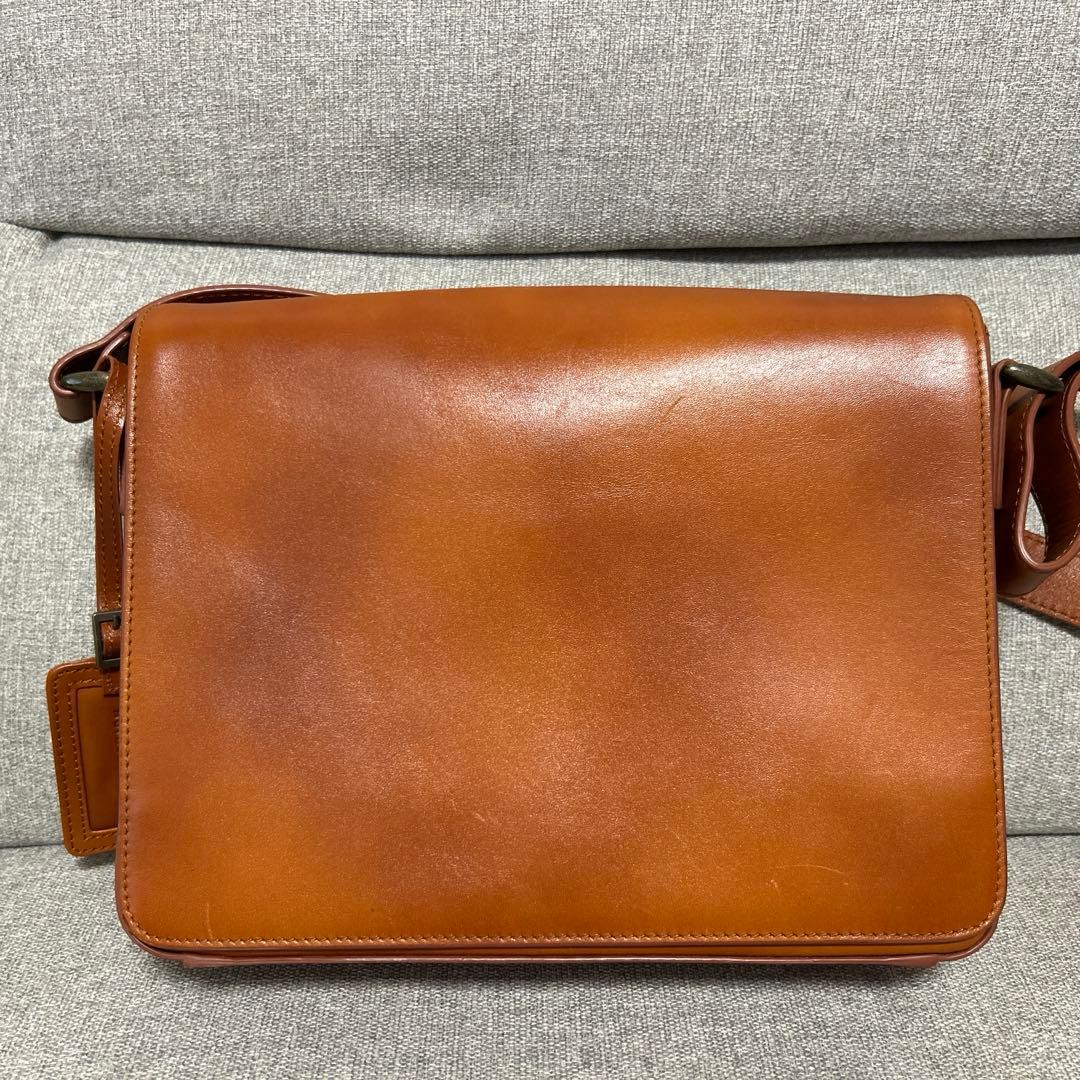 マザーハウス　ショルダーバッグ　本革　B5 キャメル
