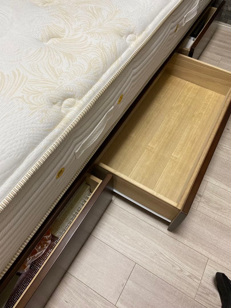 めろんぱんな　シモンズシングルスプリングマットレス とフレーム