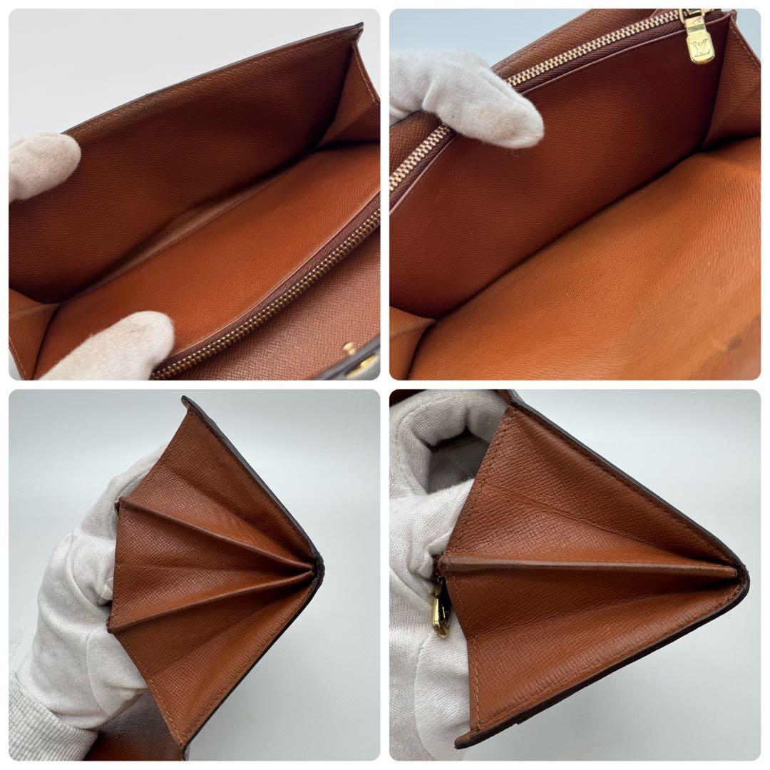 美品✨️ルイヴィトン　モノグラム　ポシェット　ポルトモネ　クレディ　長財布　財布