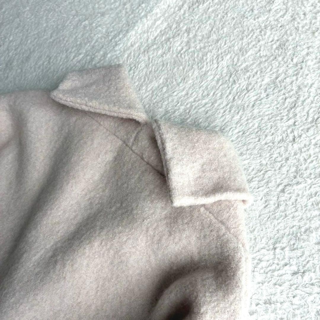 極美品 マオメイド 24AW プレスウール ショールカラー ショート丈 コート