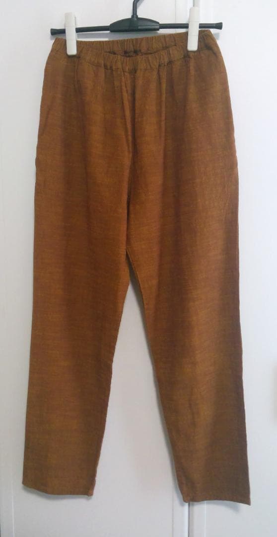 ヤンマ産業 YAMMA スリムパンツ ロング丈 あかがね 会津木綿 2025購入