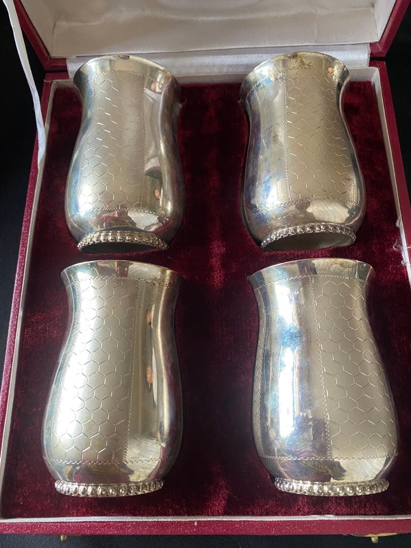 スターリングシルバー　アンティーク　グラス