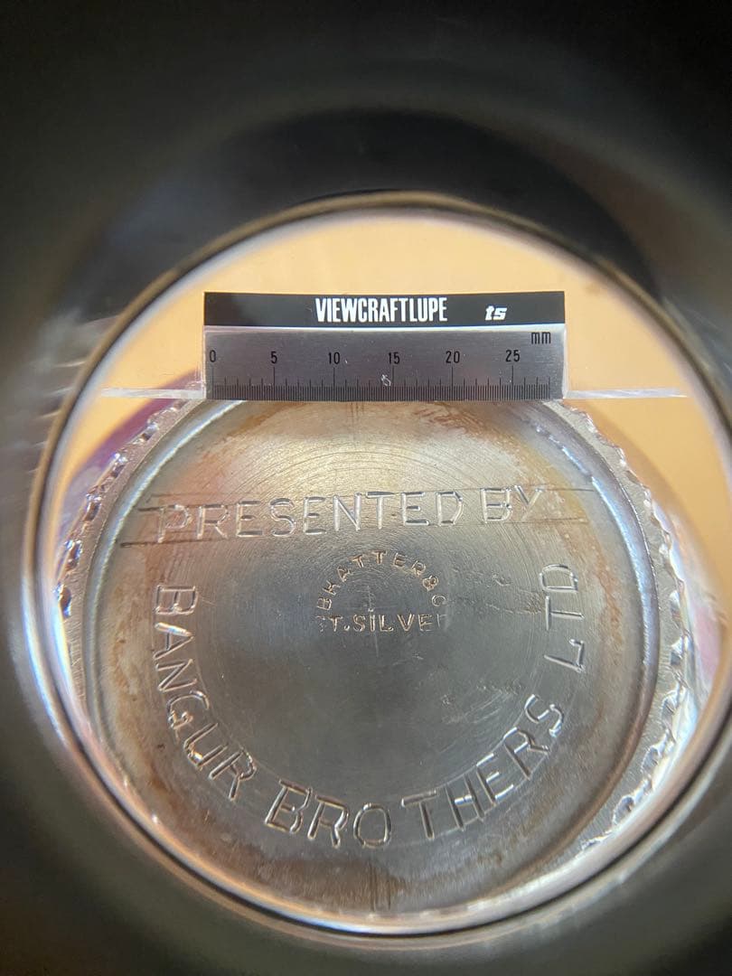 スターリングシルバー　アンティーク　グラス