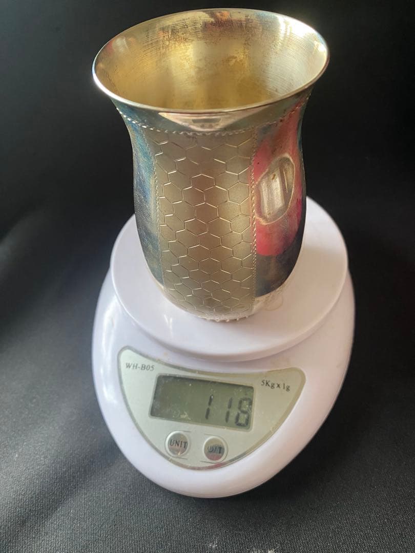 スターリングシルバー　アンティーク　グラス