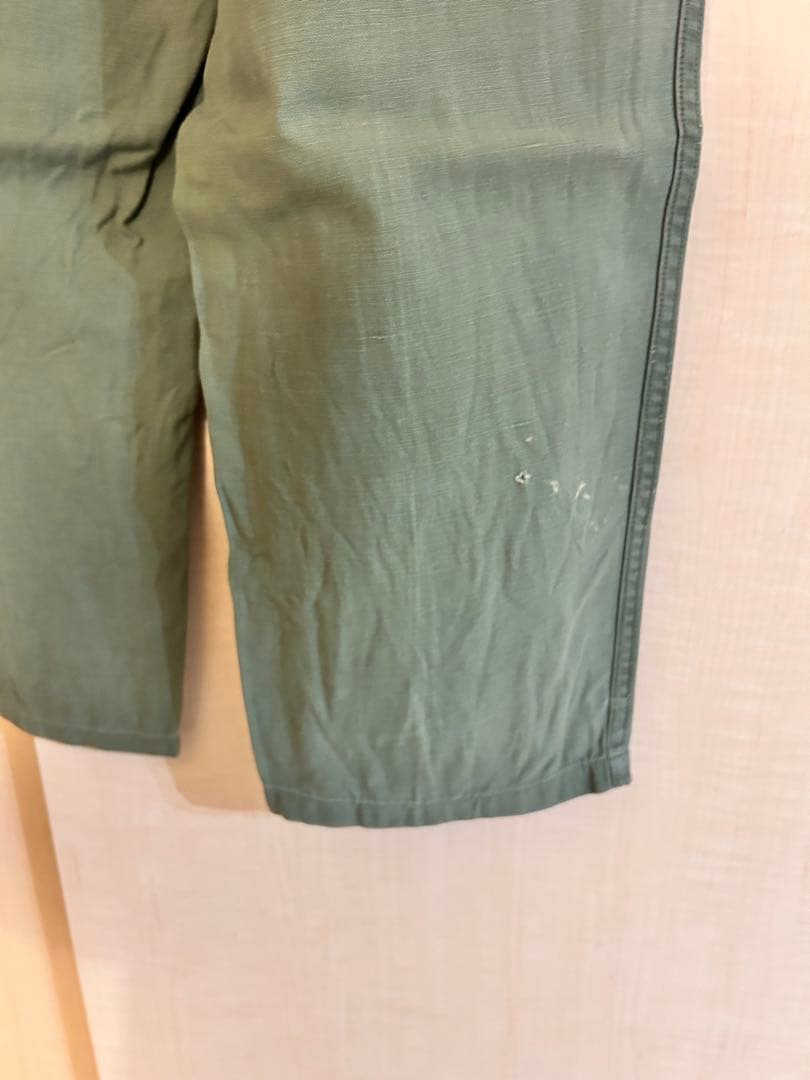 60s 70s US army ベイカーパンツ　コットンテサン