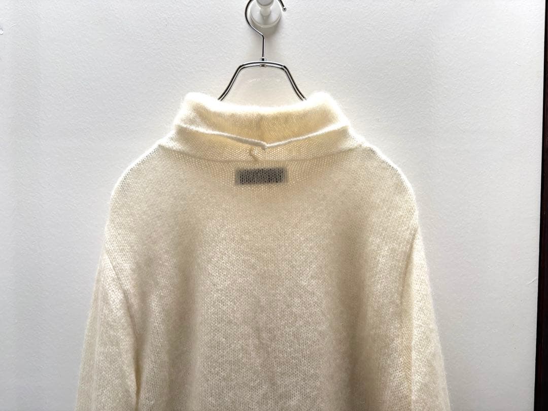 RUDE GALLERY モヘア　タートルネック　ニット　白　グレー　ウール