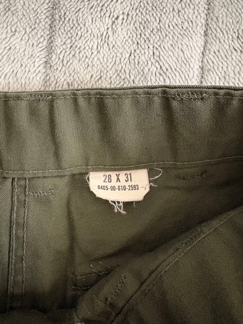 70's US ARMY 実物og507 ミリタリー ベイカーパンツ 28×31