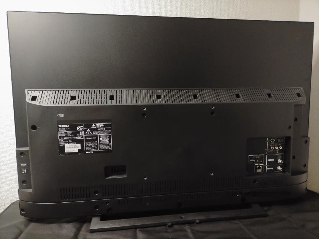 東芝 40型 液晶テレビ 2017年製 REGZA 40V31