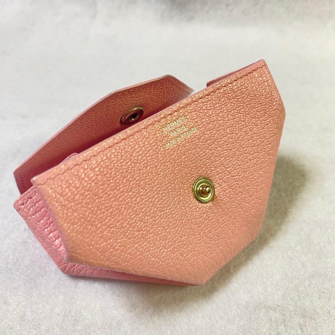 正規品☆エルメス ルヴァンキャトル ケース 　小銭 クリームピンク系