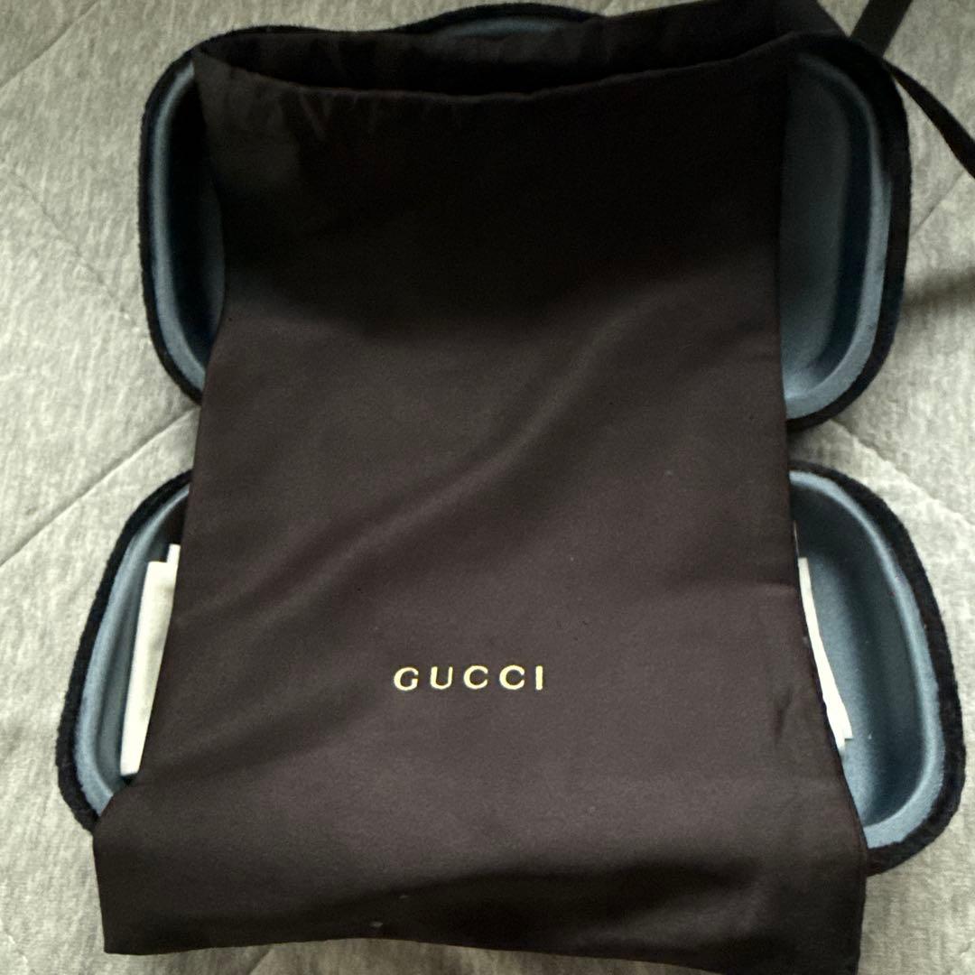 GUCCI ブラック サングラス GGロゴ ケース付き
