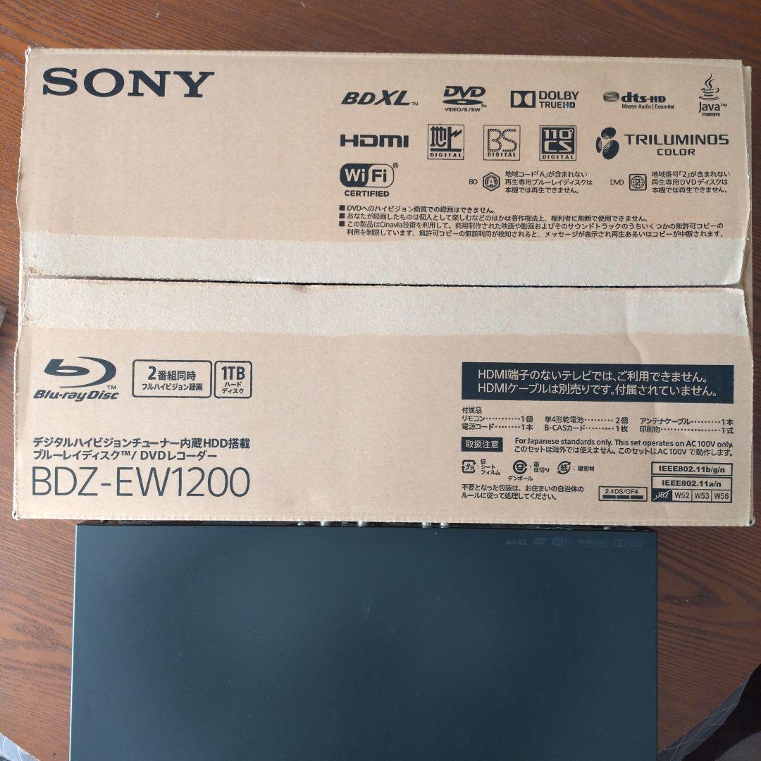 SONY BDZ-EW1200 DVDレコーダー