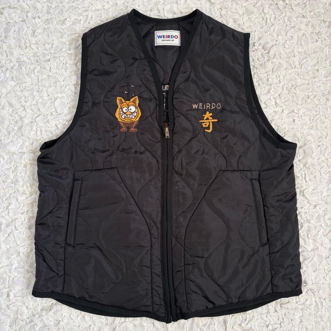 【XL】weirdo スーベニア中綿キルティングベスト　ベトジャン