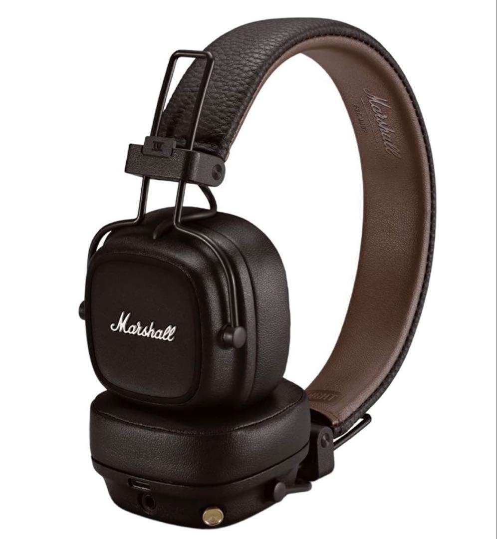 Marshall ワイヤレスオンイヤーヘッドホン Major IV ブラウン