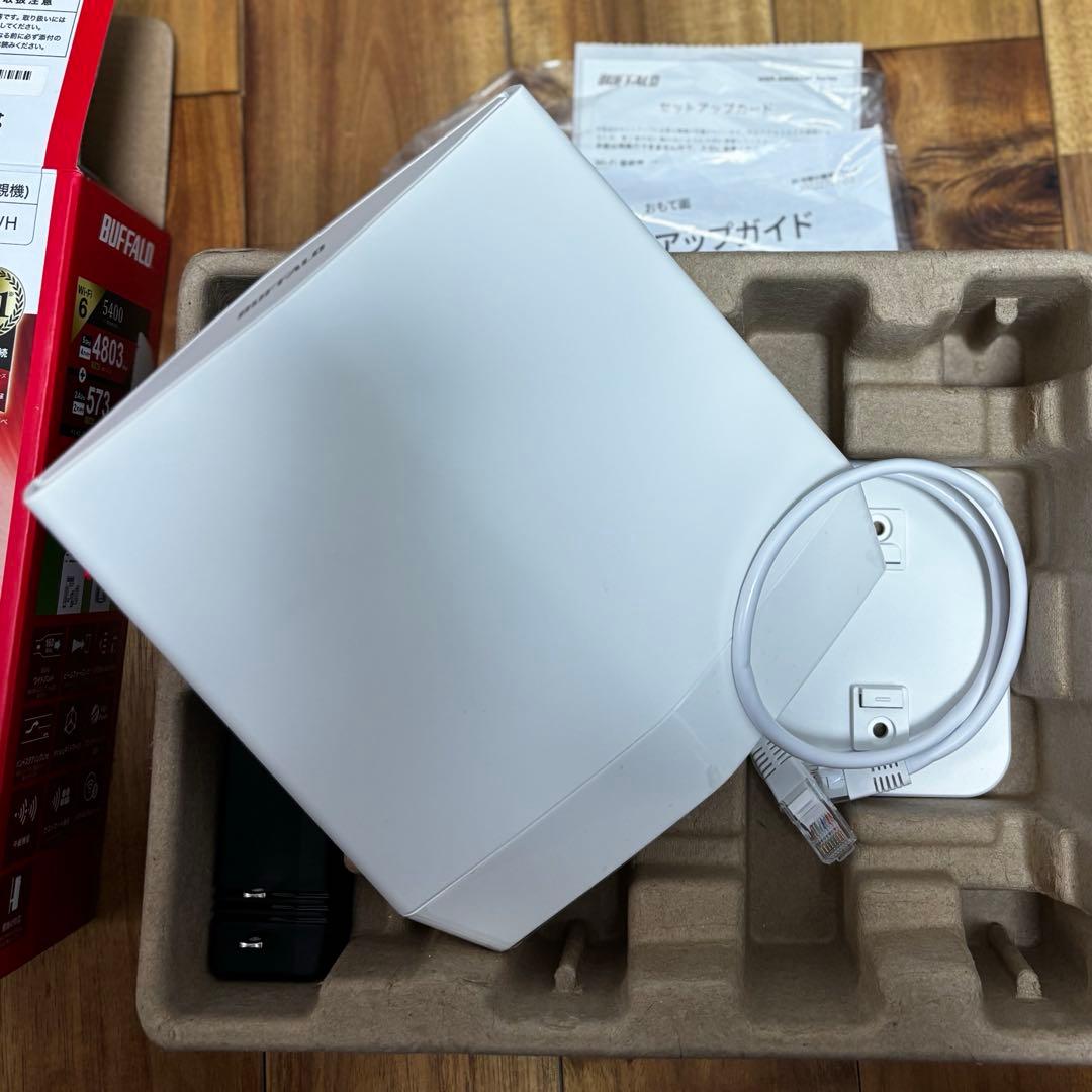 【美品】Wi-Fiルーター WSR-5400AX6P-WH