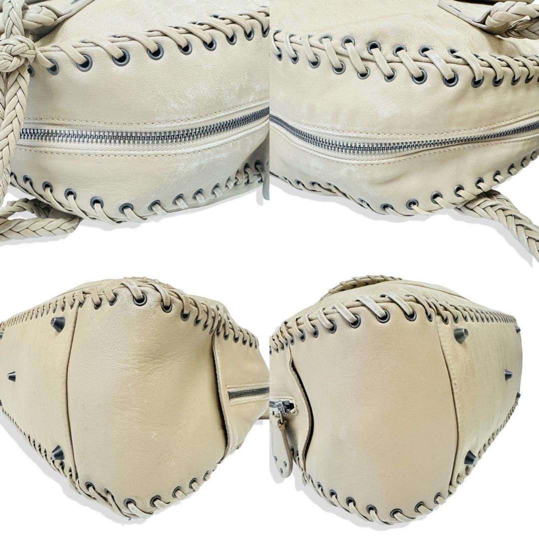 ディオール　トロッター　ハンドバック　 ハート型アクセサリー　ベージュ　男女兼用