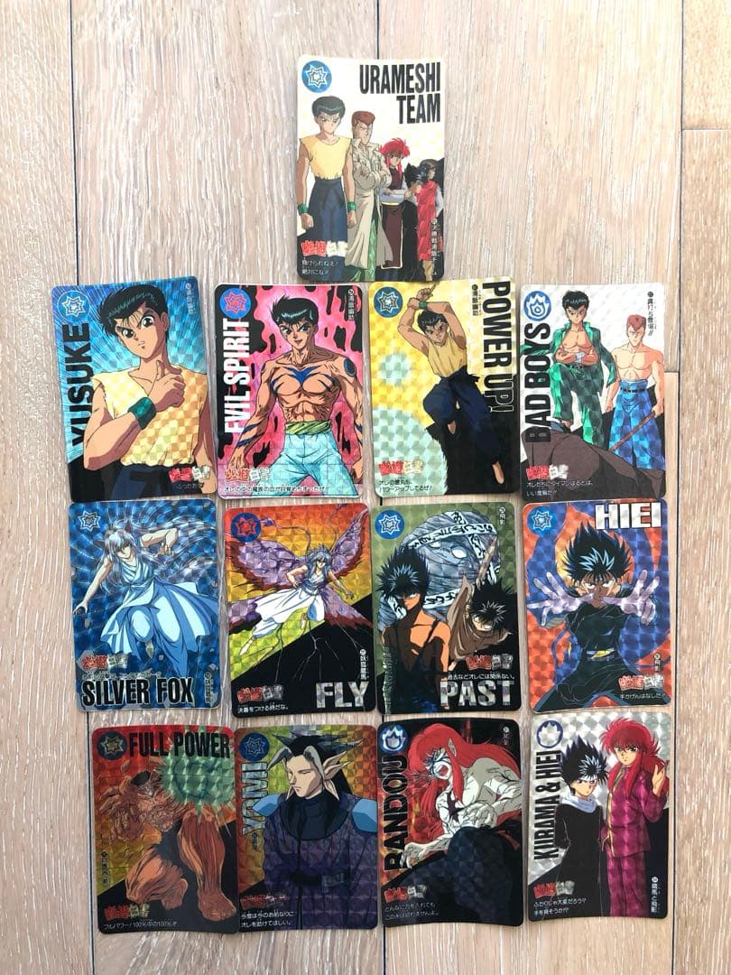 幽☆遊☆白書　カードダス　まとめ売り　キラカード　幽助　飛影　蔵馬