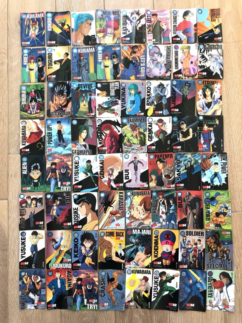 幽☆遊☆白書　カードダス　まとめ売り　キラカード　幽助　飛影　蔵馬