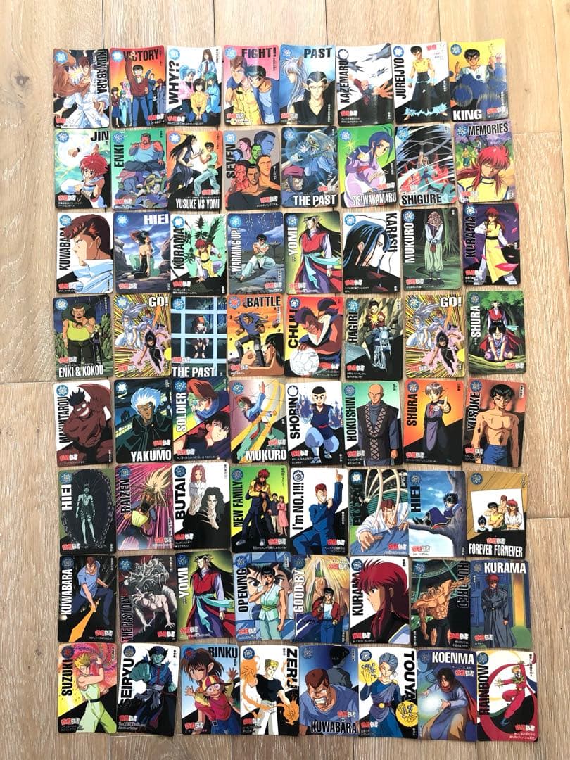 幽☆遊☆白書　カードダス　まとめ売り　キラカード　幽助　飛影　蔵馬