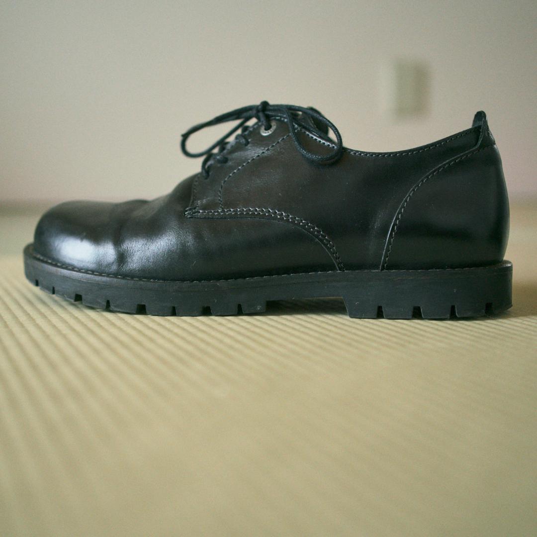 ビルケンシュトック 黒 レザー デッキシューズ