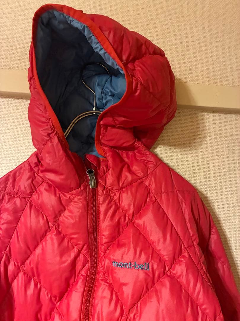 00s mont-bell reversible down parka 水色/赤