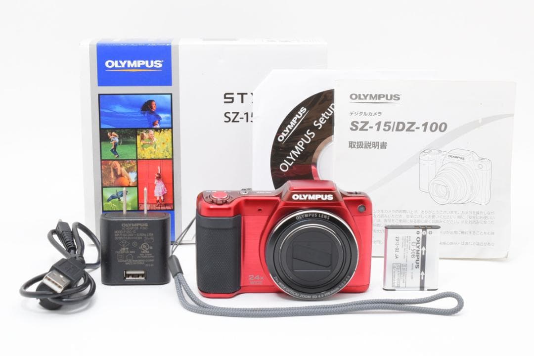 【極美品】OLYMPUS STYLUS SZ-15 レッド　動作確認済