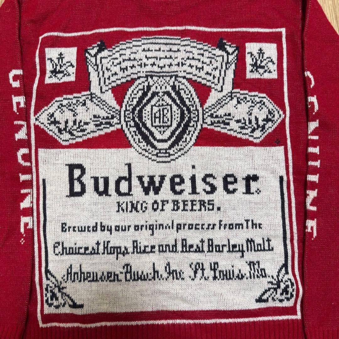 SIGNET Budweiser ニット 70s USA製 ジャカード織り