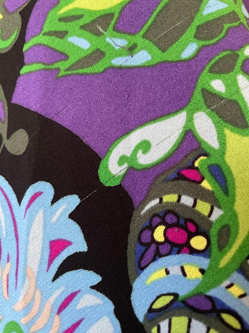 トクコプルミエブォル花柄フレアチュニック黒(訳あり)